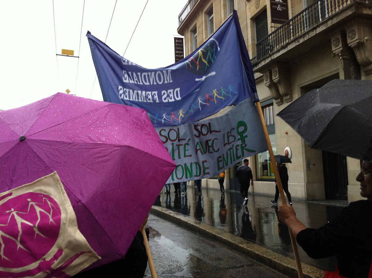 Manifestation contre les Renvoie de Dublin, à Lausanne