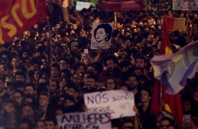 Manifestation à Rio, le 15 mars © Ricardo Mora/Reuters