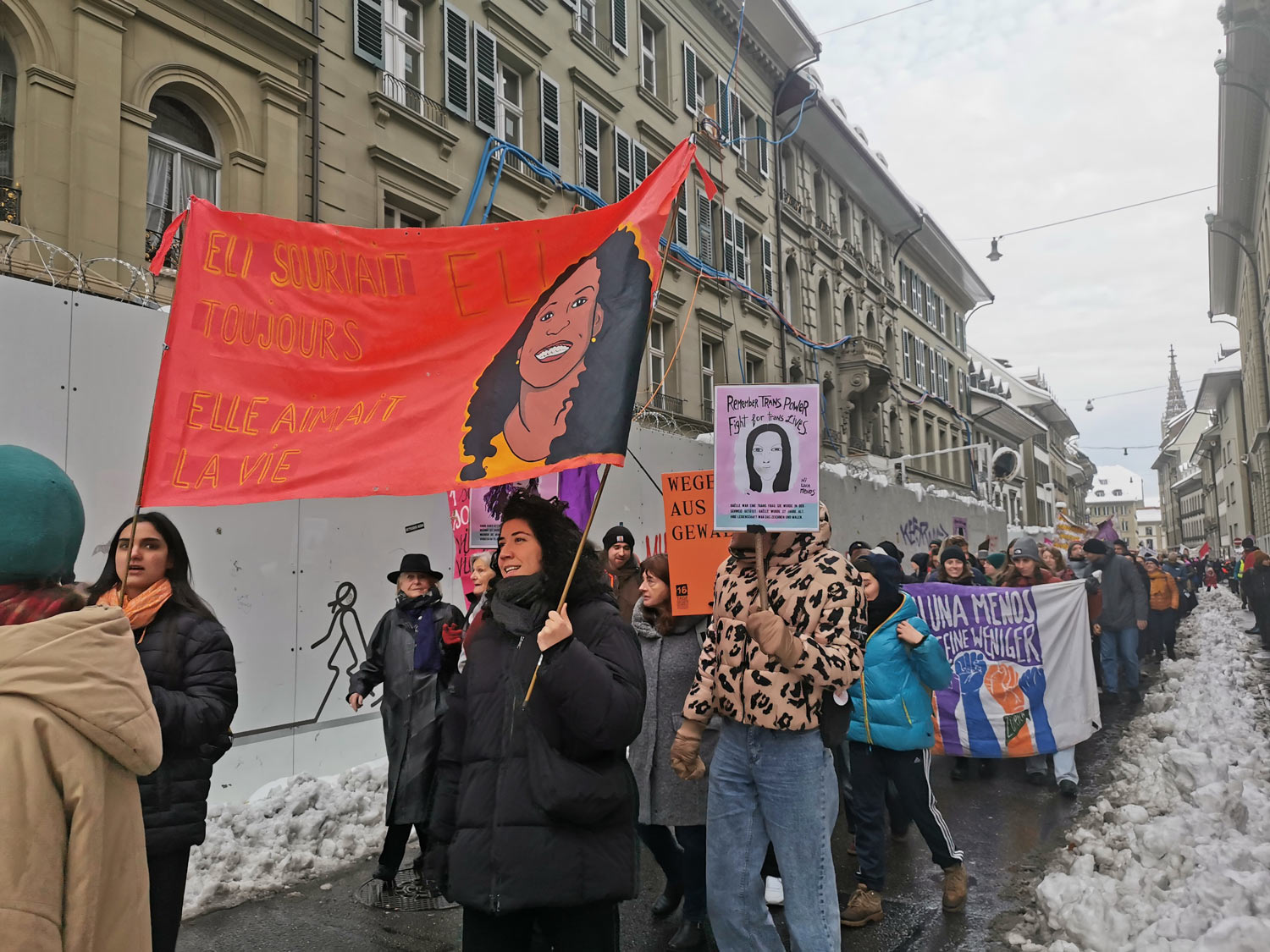 feministes manifestent a Berne contre les violences basees sur le genre 06