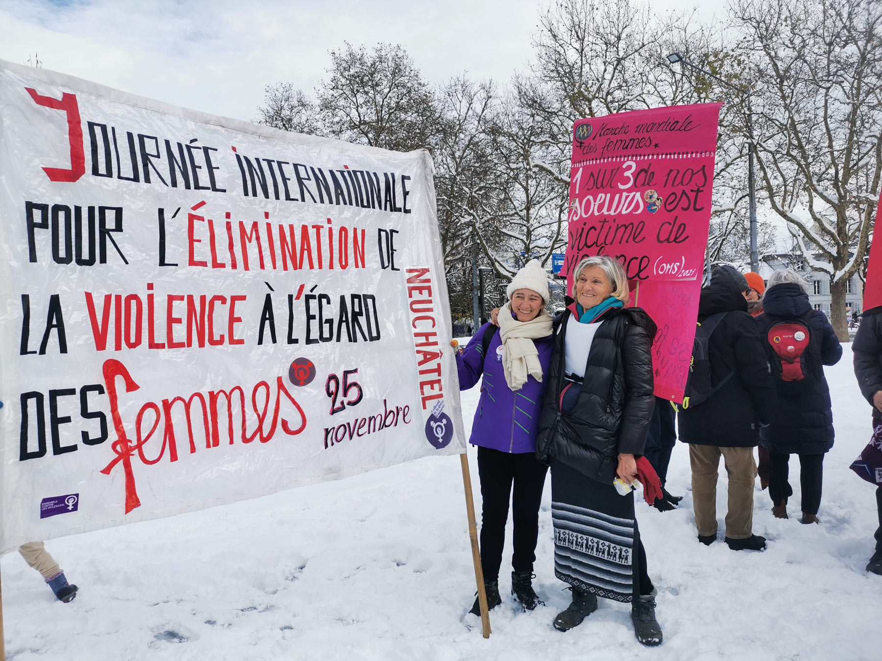 feministes manifestent a Berne contre les violences basees sur le genre 17